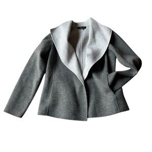 Talbots Gray Blazer with Shawl Collar Size M